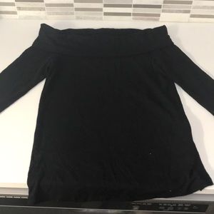 Black off the shoulder top